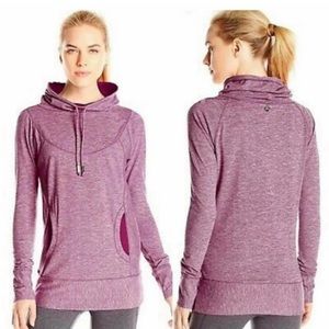 Prana Purple Cowl Neck Sweater